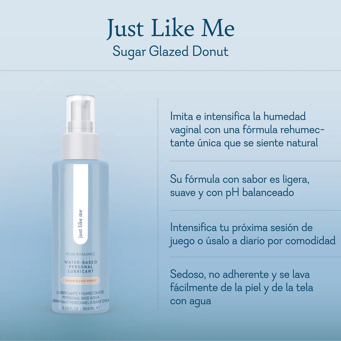 Lubricante a base de agua Just Like Me - Original