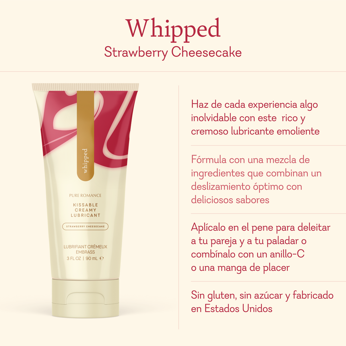 LUBRICANTE EN CREMA WHIPPED