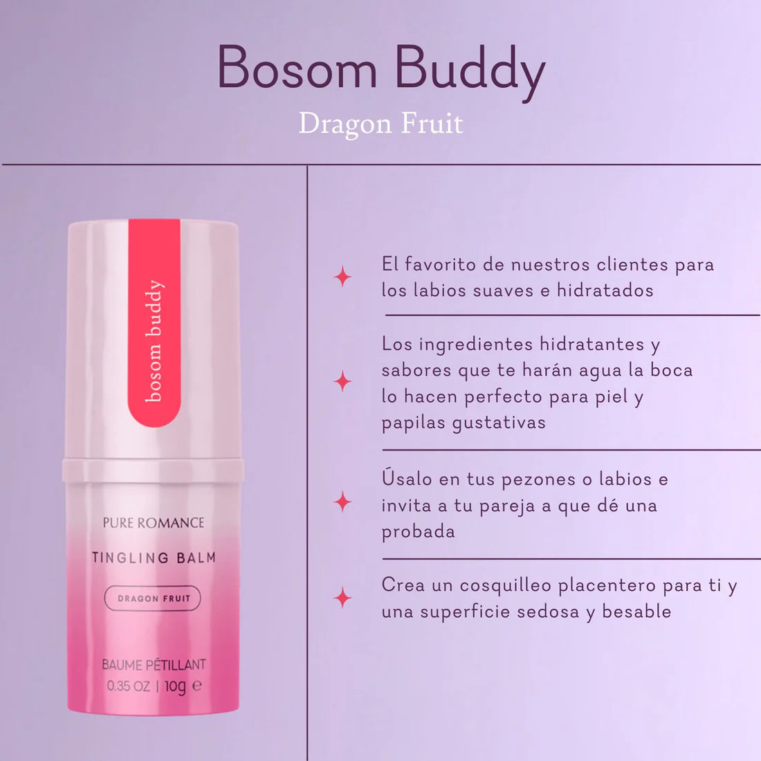 Bosom Buddy - Piña Colada Bálsamo hormigueante para labios y pezones